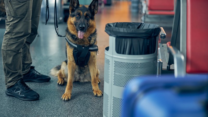 service dog with handler